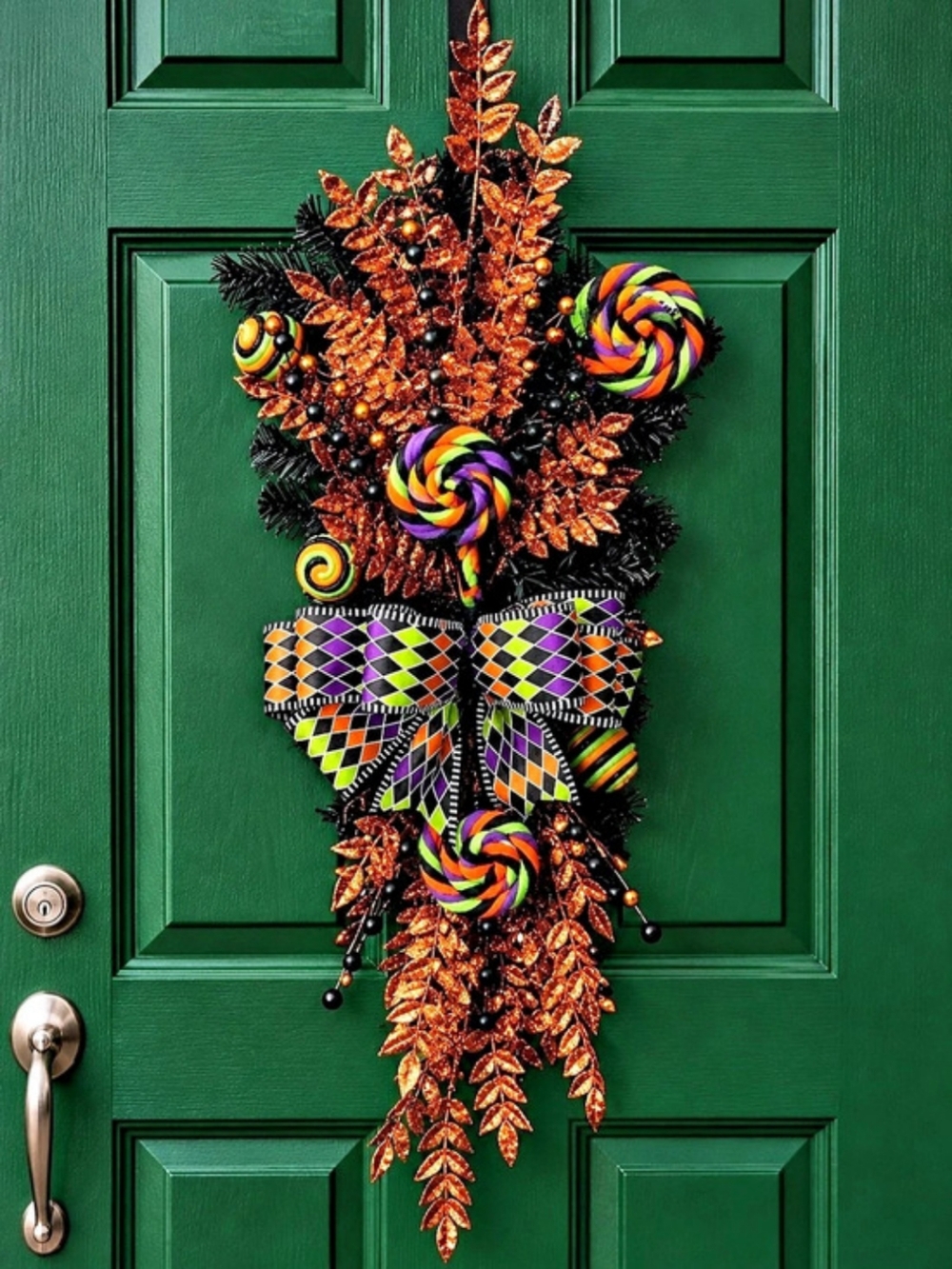 Halloween Candy Door Wreath
